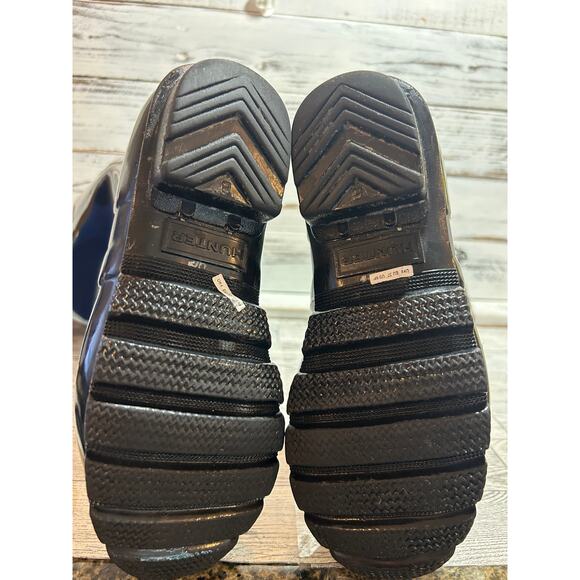 Hunter Women's size 6.5 Black Gloss Tall Rain Boots Classic Buckle Waterproof - Picture 5 of 8